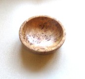 This small burr bowl won a turning of the month for Geoff Christie